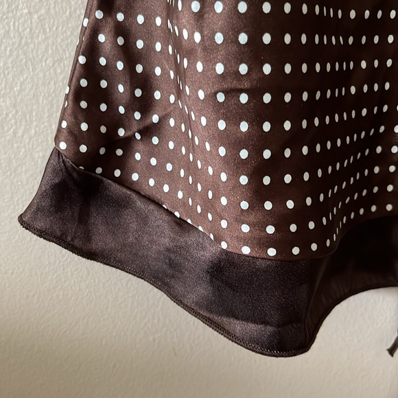 Be Mine Brown Polka Dot Tank M - Picture 4 of 10